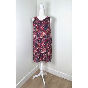 Halogen Floral Print Sleeveless Dress - Casual Summer Size‎ MED